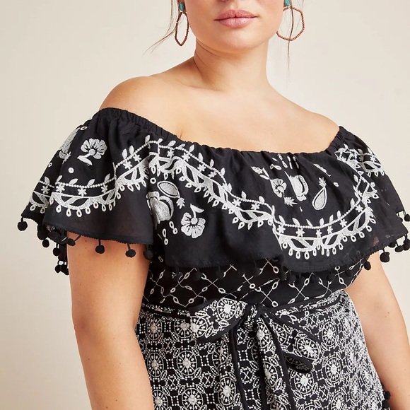 Anthropologie Marisol Off the Shoulder Dress Size 26 NWT - Picture 5 of 12